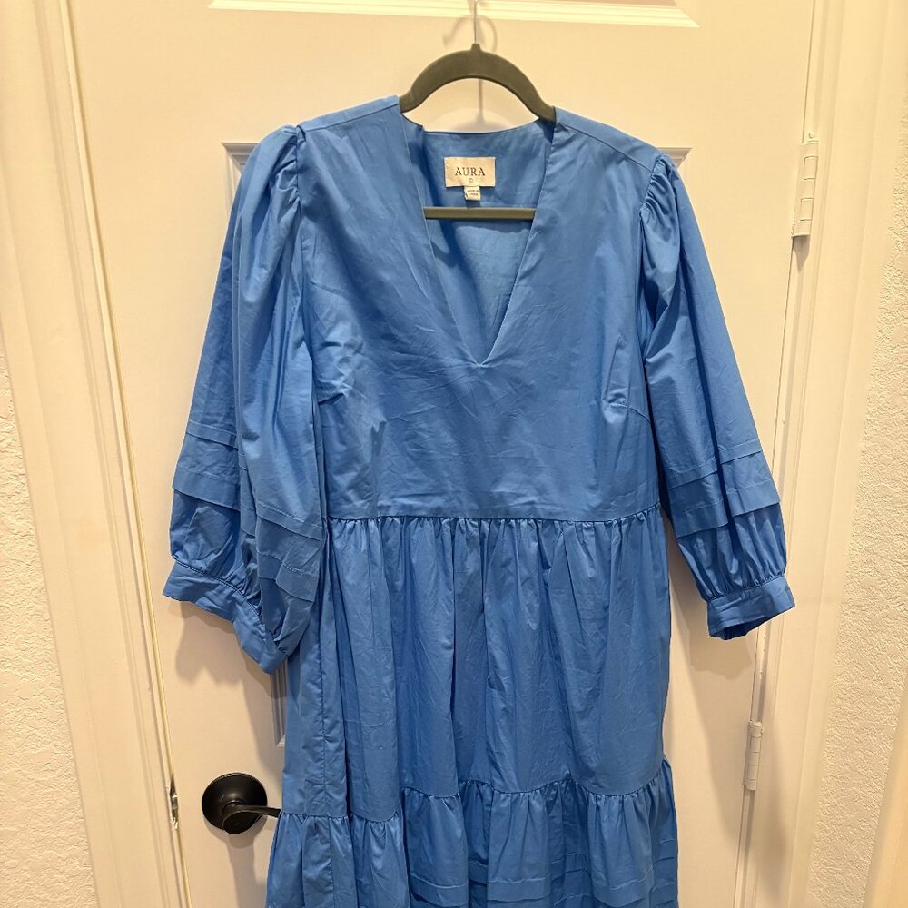 Aura Super Sonic Blue Midi Dress